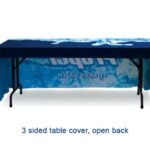 3 sided table cover open back